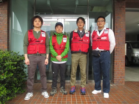 平成28年4月26日朝７時　第4班メンバーが熊本へ向かいます