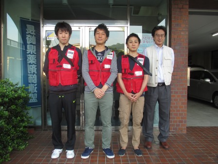 平成28年5月22日朝6時20分　第10班メンバーが熊本へ向かいます