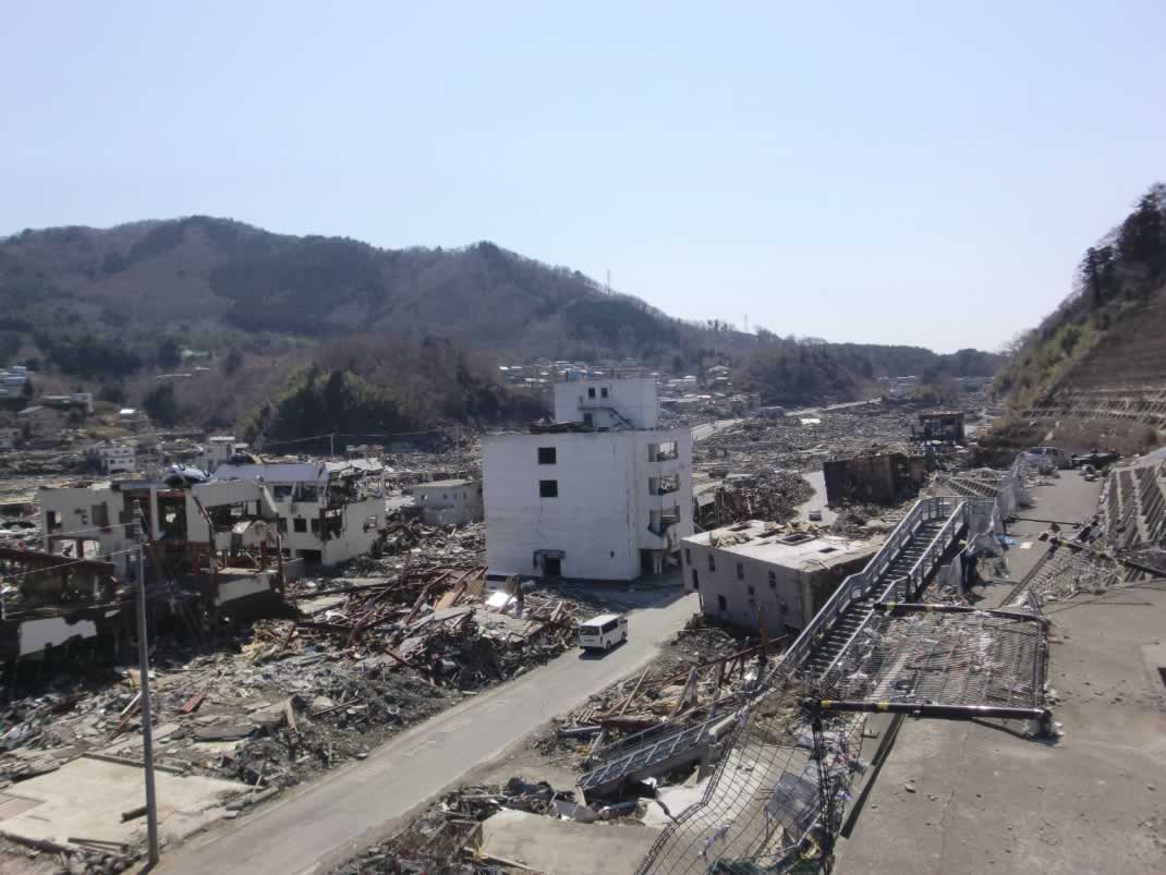 女川町の震災の状況 2011年4月5日撮影