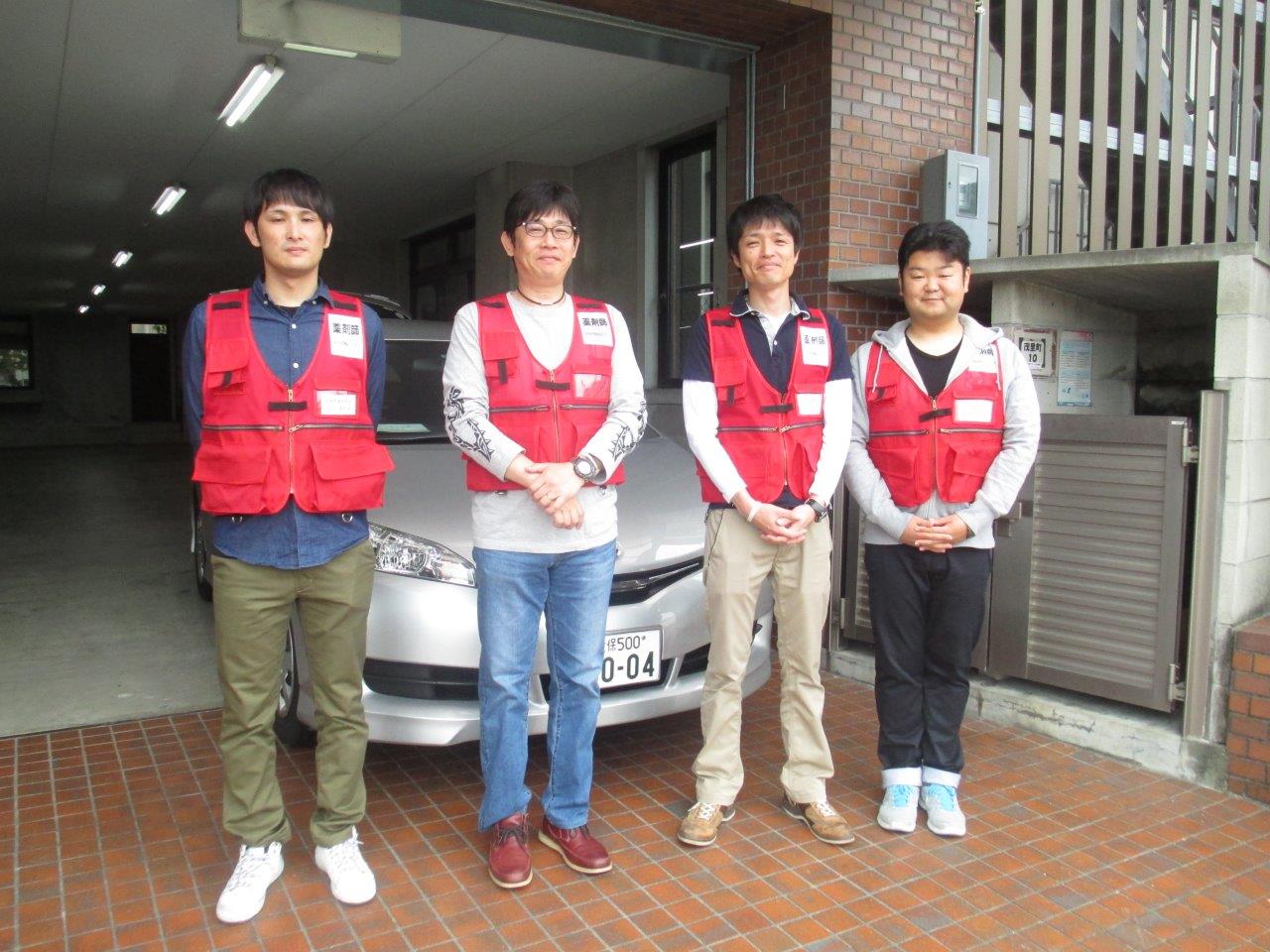 平成28年5月8日朝7時　第９班メンバーが熊本へ向かいます