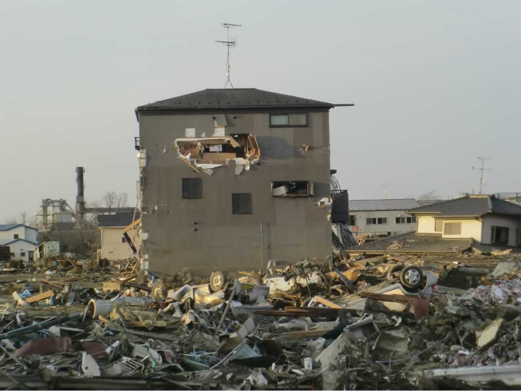 石巻市内の震災の状況　2011年4月7日
